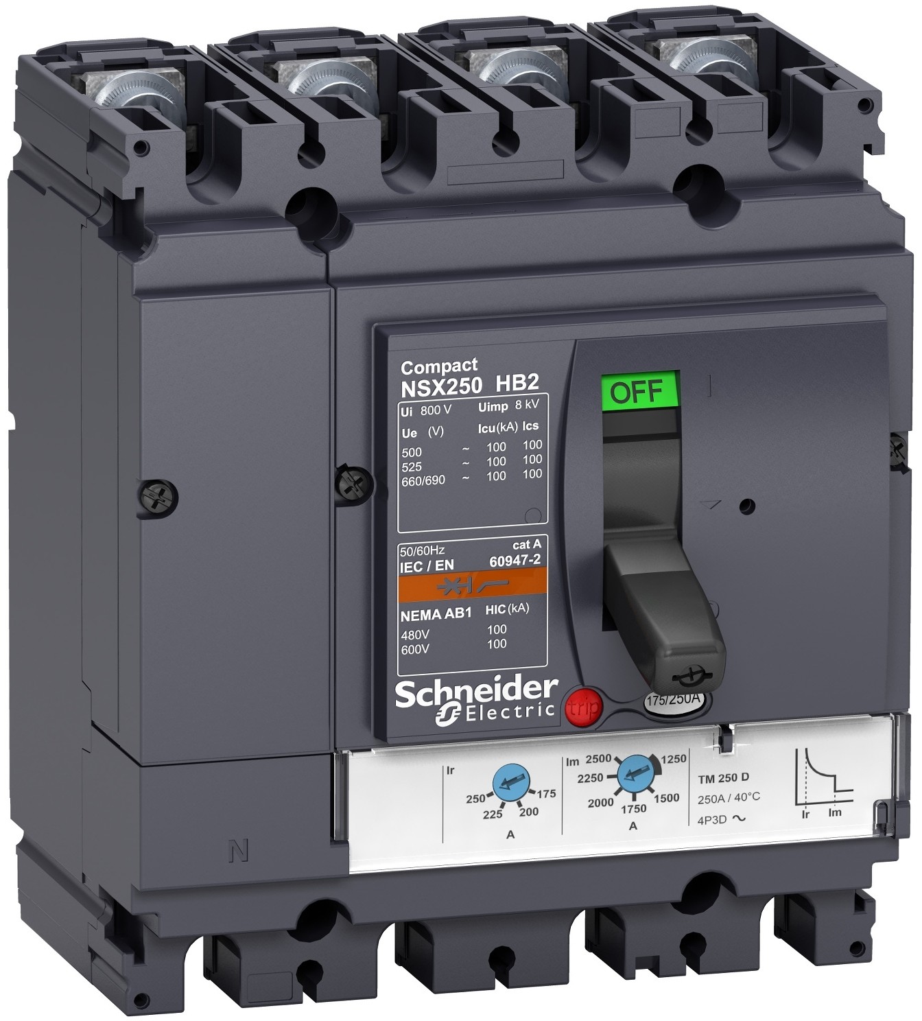 Schneider Wyłącznik-mocy-kompaktowy-NSX100HB2-TMD-80A-4P LV433227