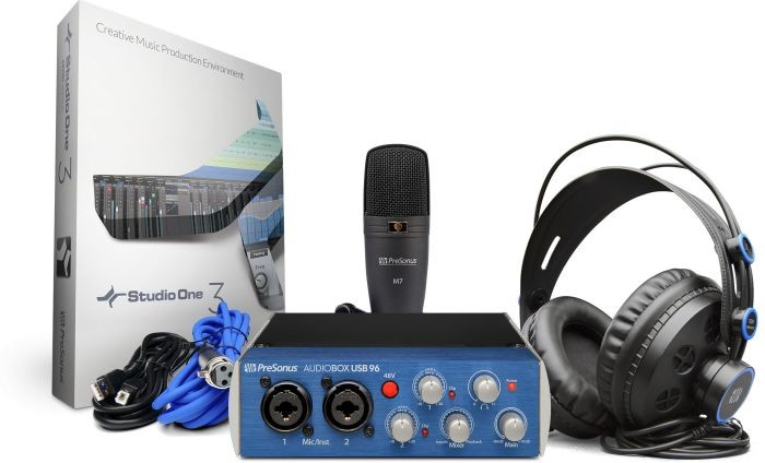 PreSonus AudioBox USB 96 Studio + kurs- Zestaw Nagr. + kurs domowe studio nagrań 73166