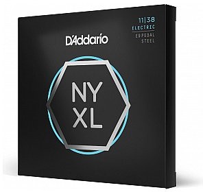 DAddario NYXL1138PS Nickel Wound E9 Pedal Steel Guitar strunas, Regular Light, 11-38 NYXL1138PS