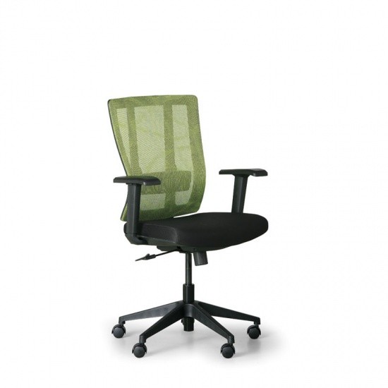 B2B Partner Krzesło biurowe Met, czarny/zielony X3-55BT-2/NT32,B15