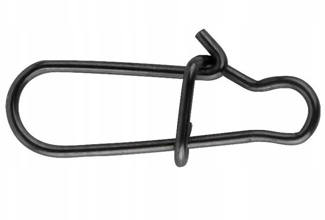 SPRO Matte Black Easy Snap 4/23kg Agrafka 18 szt