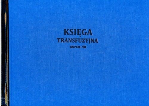 Firma krajewski Księga transfuzyjna [Mz/Szp-48] Mz/Szp-48