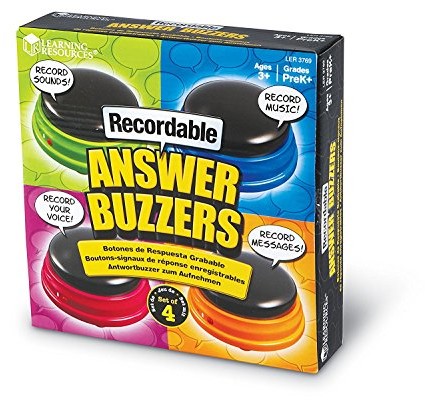 Learning Resources Buzzer z funkcją nagrywania (4 sztuki),