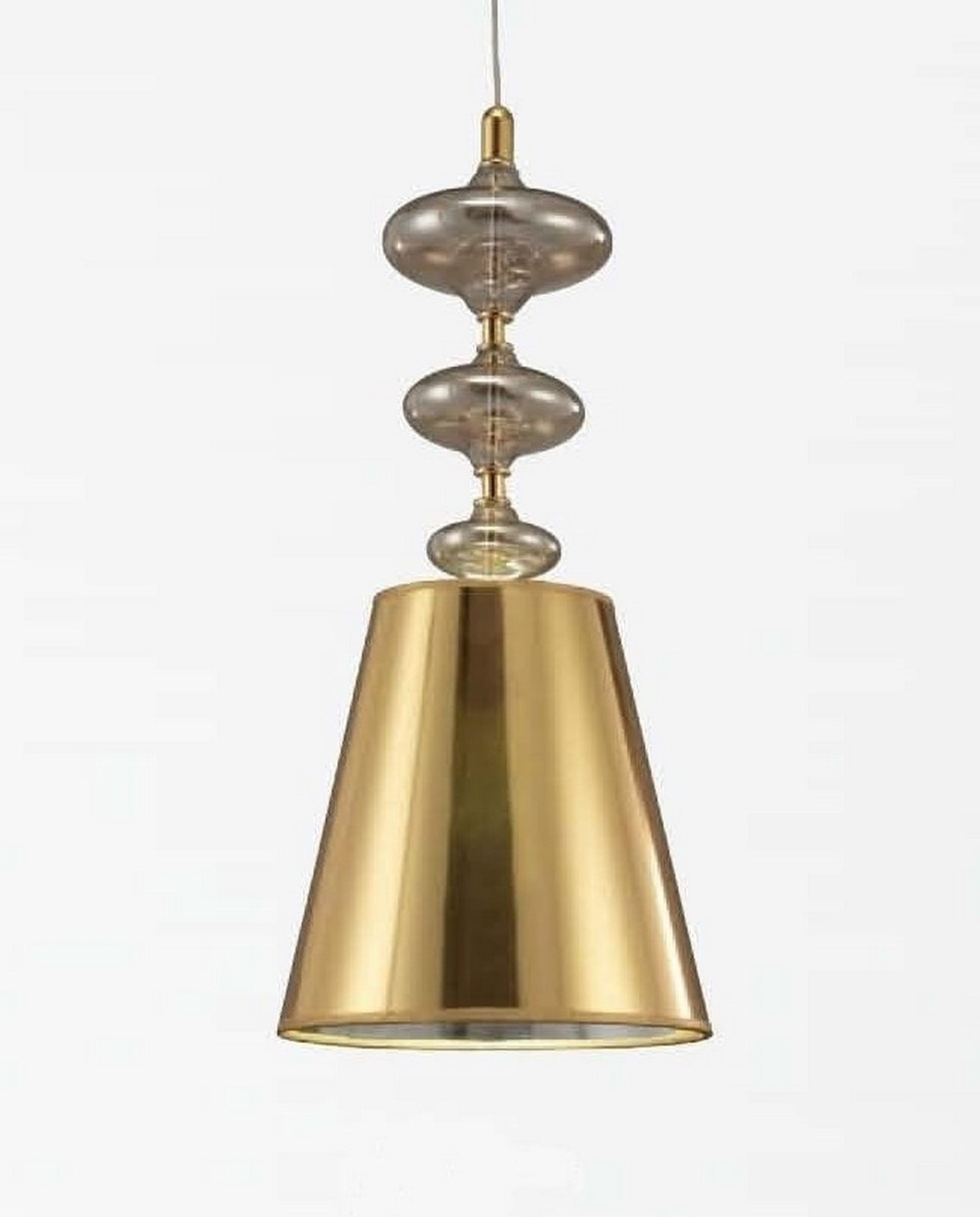 Lumina Deco Deco NOWOCZESNA LAMPA WISZĄCA ZŁOTA VENEZIANA W1