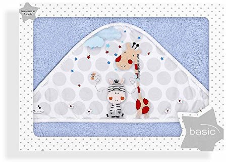 Interbaby Interbaby 01127-01 dziecięcy ręcznik kąpielowy Jungla niebieski, niebieski
