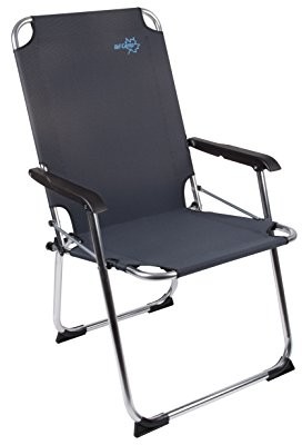 Bo-Camp Bo Camp Copa Rio XL  składane krzesło aluminiowe czarna 51 x 58 x 96 cm nośność 110 kg 1211945