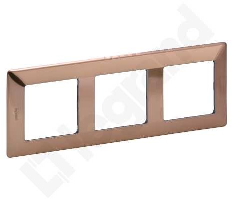 Legrand VALENA LIFE Ramka potrójna miedziana 754163