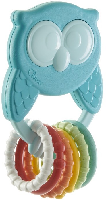 Chicco Eco+ Grzechotka gryzak Sowa