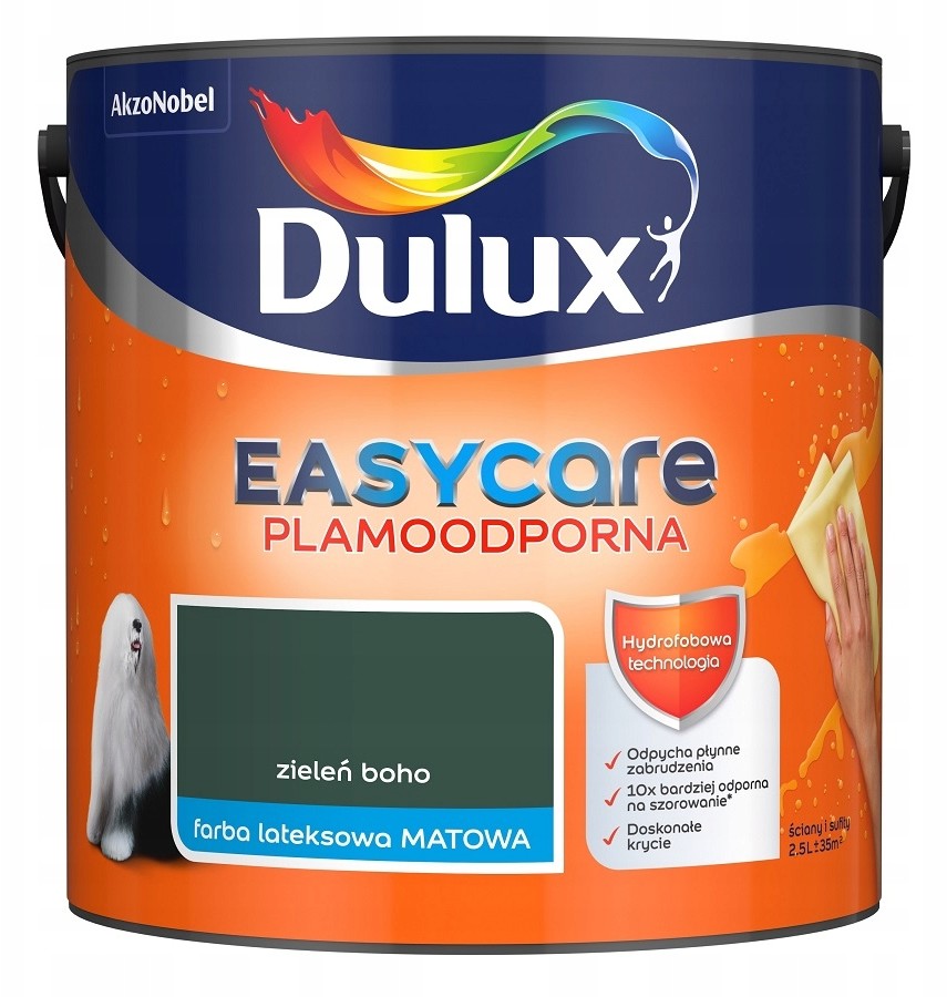 Dulux Easy Care- farba, kol. Zieleń Boho, 2.5l