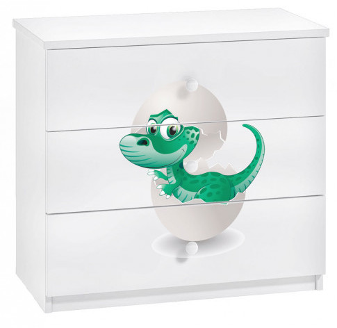 Komoda dziecięca z szufladami dino Dera