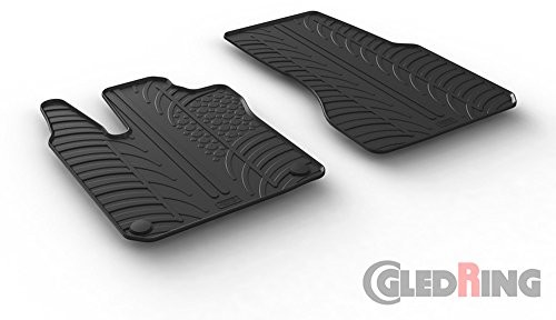 Rubber Car Mats gumowe dywaniki samochodowe do Smart ForTwo 453, od rocznika 11/2014 GL 0461