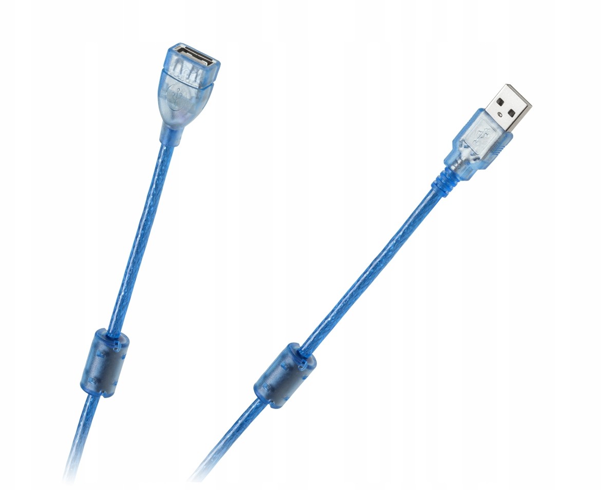 Kabel Usb 2.0 Az Am przedłużacz 5m ekran+filtr
