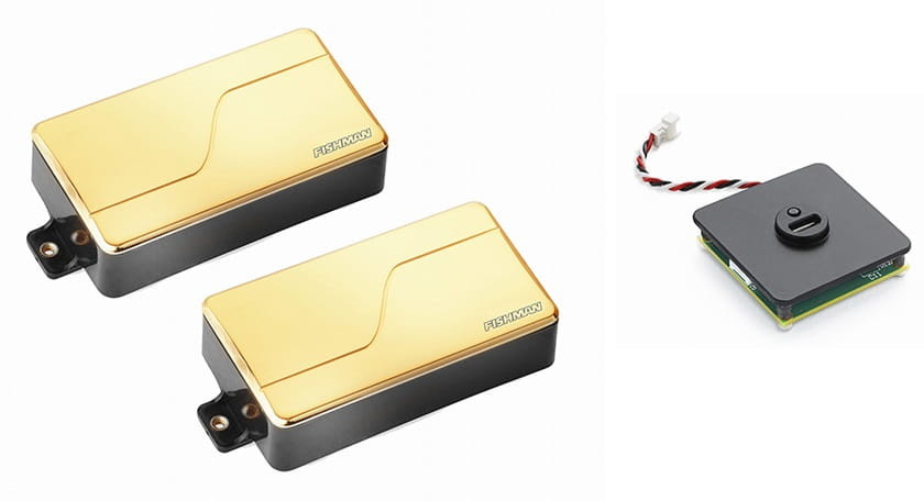 Fishman Fluence Modern Humbucker Gold Set + Battery Pack Gratis Prezent od Kup Instrument! zestaw 4