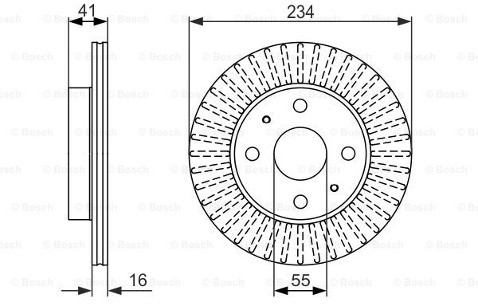 BOSCH Tarcza hamulcowa 0 986 479 592