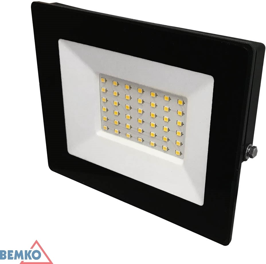 Bemko Naświetlacz-LED-SMD-KASTEL-30W-4000K-2400LM-IP65-CZARNY C64-LFK-030BL-4K