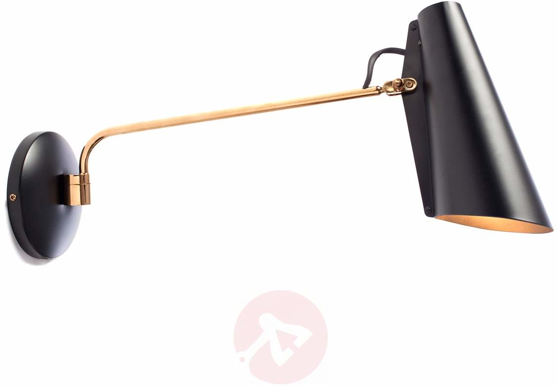 Northern Lighting Lampa ścienna BIRDY w stylu retro, czarny/miedz.