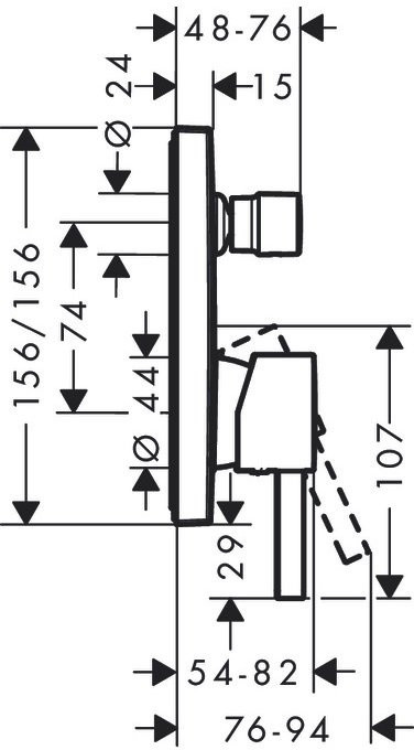 Hansgrohe Finoris Bateria wannowo-prysznicowa podtynkowa biały mat 76415700
