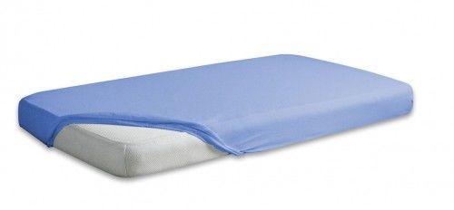 Matex Prześcieradło Jersey Premium z gumką niebieskie 90x200 mx-090-pjp-025