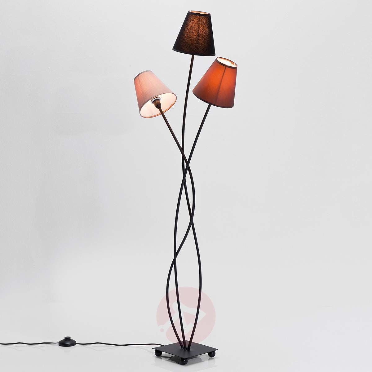 KARE KARE 3-punktowa lampa stojąca FLEXIBLE MOCCA TRE