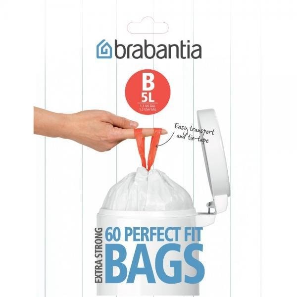 Brabantia Worki na śmieci 5 l, 60 szt. (348969)