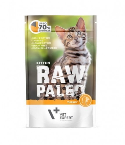 Vet Expert RAW PALEO KITTEN Z INDYKIEM 100g