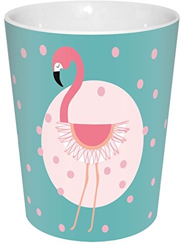 infinite by GEDA LABELS (INFKH) Infinite by GEDA LABELS (infkh) 15929 Flamingo _ _ turkusowy + kropki kubek porcelanowy V-kubek, porcelana, turkusowy/różowy, 8, 5 x 10 cm 15929