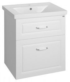 Aqualine FAVOLO szafka umywalkowa 61,5x72,5x44 cm, biały matowy FV265