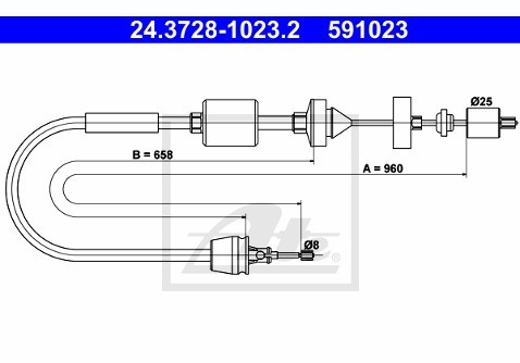 ATE Cięgno, sterowanie sprzęgłem 24.3728-1023.2