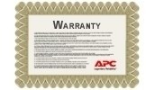APC 1YEAR EXTENDED WARRANTY WEXTWAR1YR-SP-04