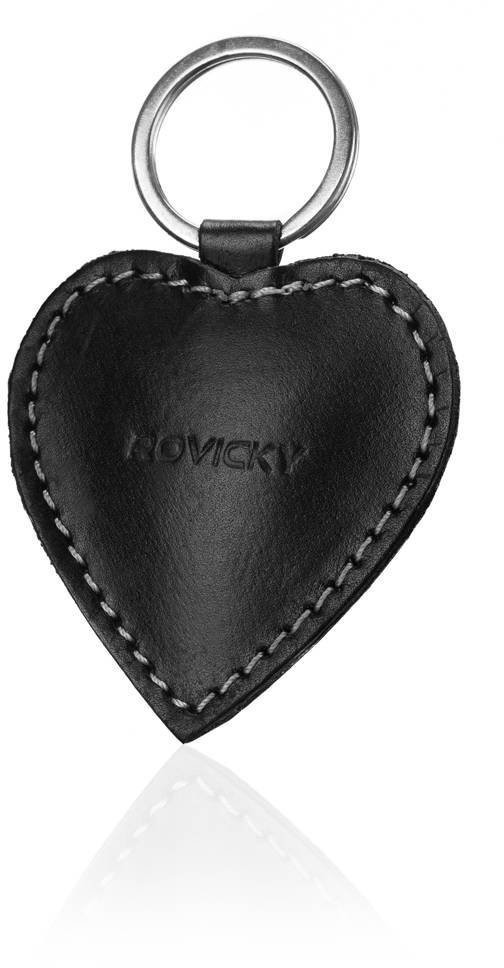 Rovicky Brelok do kluczy w kształcie serca ze skóry naturalnej