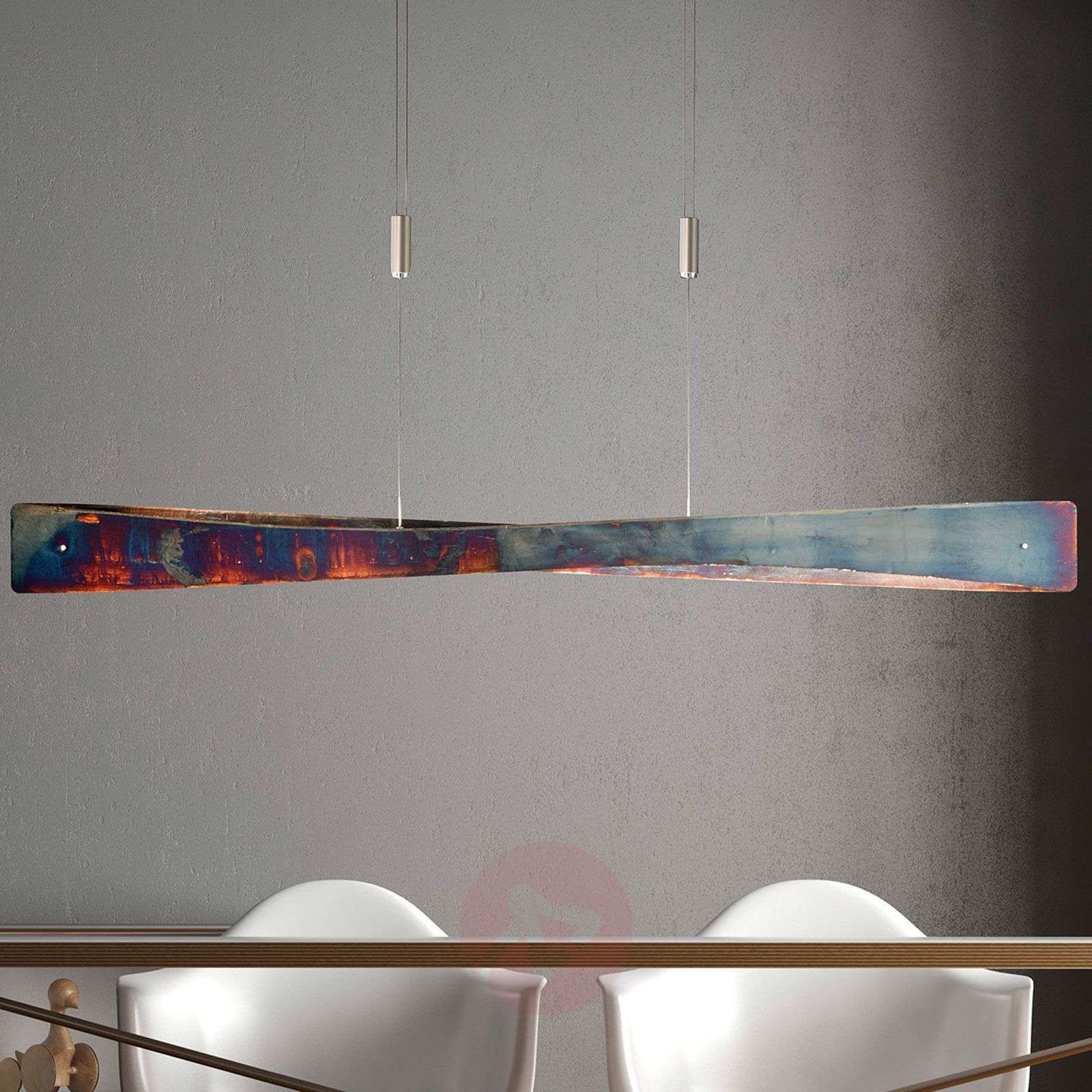 LUCANDE Lucande Lian lampa wisząca LED, złota oksydowana
