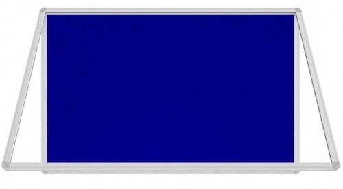 Allboards Gablota ogłoszeniowa informacyjna 90x60cm niebieska filcowa w aluminiowej ramie SC96FN+PIN50