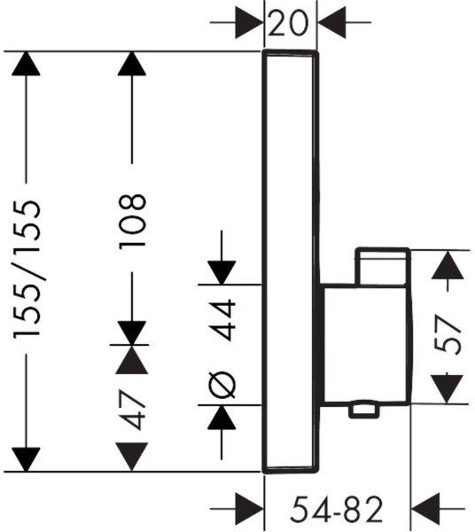 Hansgrohe ShowerSelect prysznicowa polerowany złoty optyczny 15763990