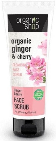 Organic Shop Peeling oczyszczający do twarzy wiśnia i imbir 75 ml 32148-uniw