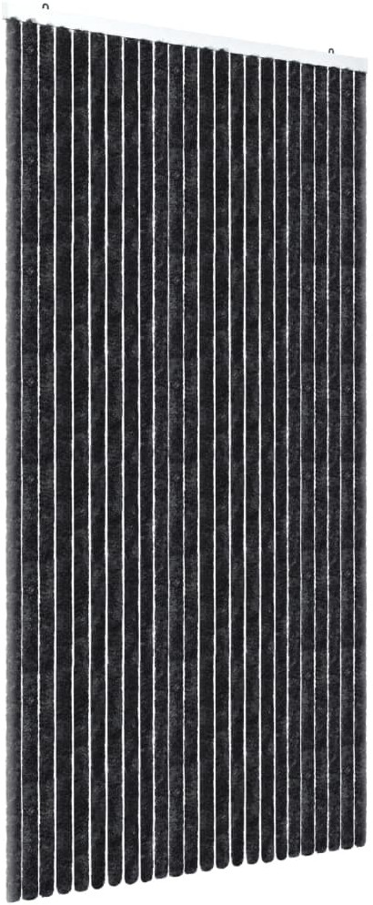 vidaXL Zasłona przeciwko owadom, antracytowa, 100x220 cm, szenil vidaXL