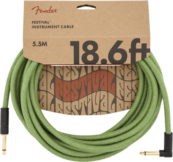 Fender 18.6' ANG CABLE, PURE HEMP GRN