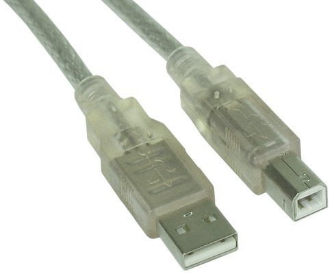 InLine Intos kabel USB 2.0 kablem USB A/B/  wtyczka 5.0 m przezroczysty 34555T