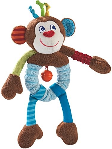 Haba HABA 302999  greif figurka małpa Lino | maskotka z wielu różnych efektów do zabawy i odkrycia | Baby-zabawką dla dzieci od 6 roku życia