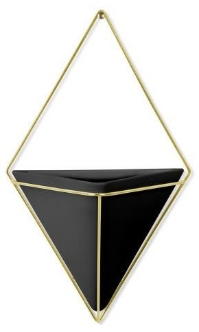 Umbra Pojemnik/doniczka L Trigg czarny/złoty F-176657