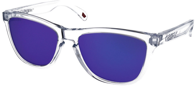 Oakley Frogskins Polished Clear/Prizm Violet