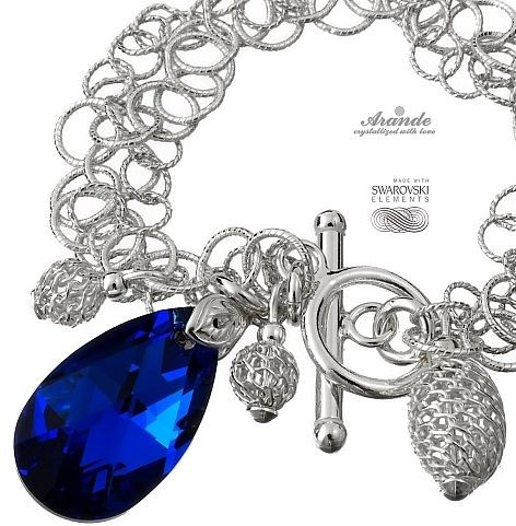 Swarovski Arande ozdobna bransoletka BLUE COMET SREBRO 4218277957