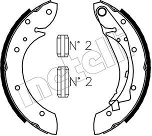 METELLI Zestaw szczęk hamulcowych 53-0023