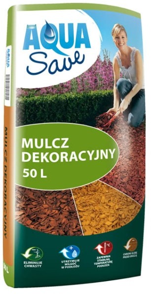 Zrębki dekoracyjne Aqua Save brązowe 50 l