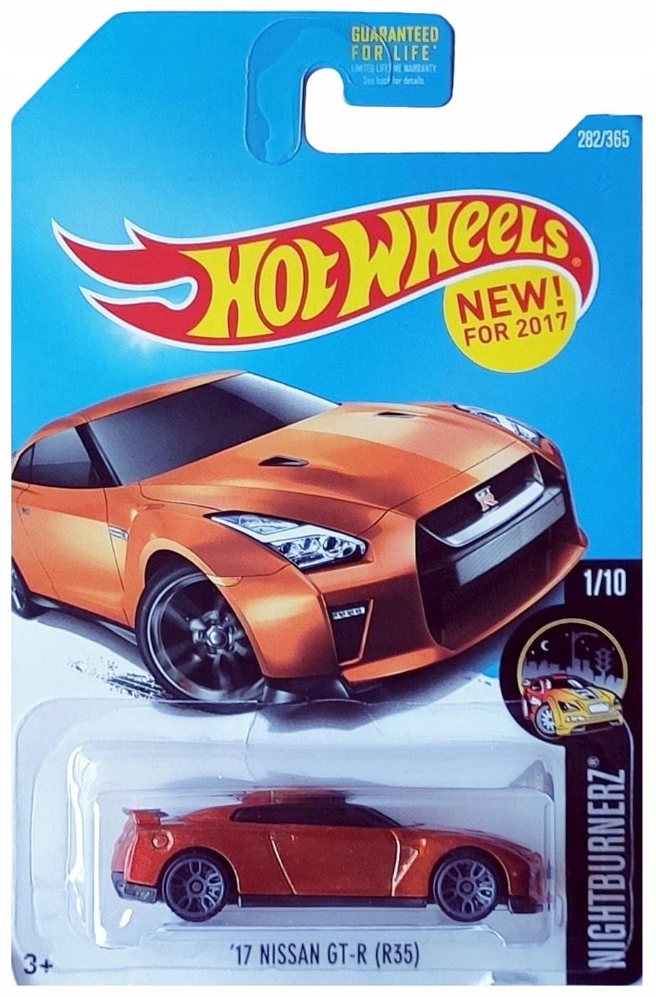 Mattel 17 Nissan Gt-r R35 Nightburnerz 1/10 1: