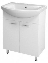 Aqualine ZOJA szafka umywalkowa 61,5x74x32,5cm, biała 51063