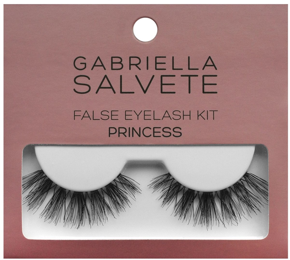 Gabriella Salvete Gabriella Salvete False Eyelashes Princess zestaw Sztuczne rzęsy 1 para + Klej do rzęs 1 g dla kobiet