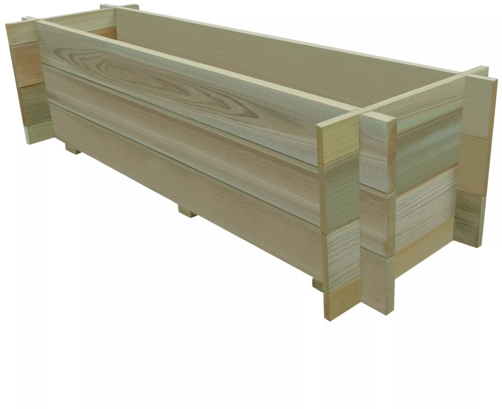 vidaXL Skrzynia ogrodowa, impregnowane drewno sosnowe, 120 cm