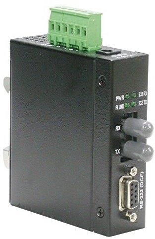 Rotronic ROLINE 21131140 konwerter przemysłowe RS232  Multi Mode włókna szklanego Czarny 21131140