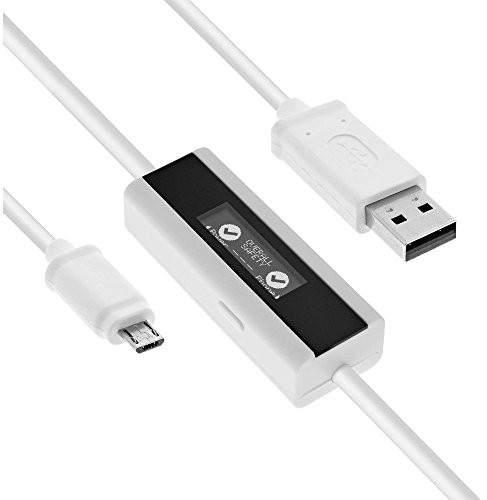 InLine Smart Control multimetr ladeue monitorująca USB A do kabla micro-B USB z wyświetlacz 1 m, 66761 66761