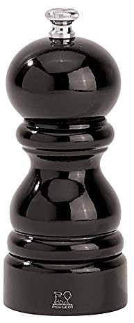 Peugeot Paris młynek do pieprzu, drewno, lakierowane na czarno, 5.5 x 5.5 x 12 cm 42747P12